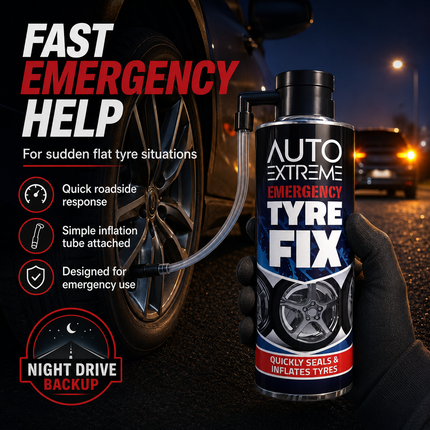 Instant Tyre Fix Spray 300ml Car Puncture Sealer