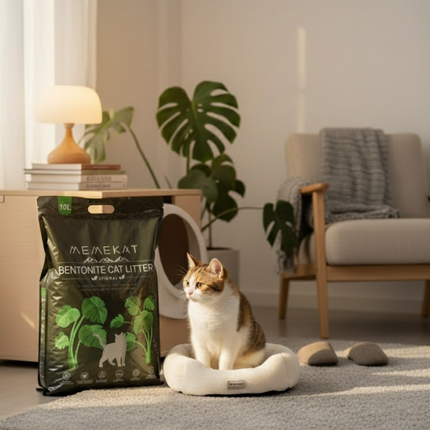 Bentonite Fast Clumping 30L Cat Litter Unscented Dust Free Odor Control Hygiene