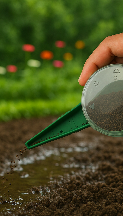 Garden Seed Dispenser with 5 Flow Settings
