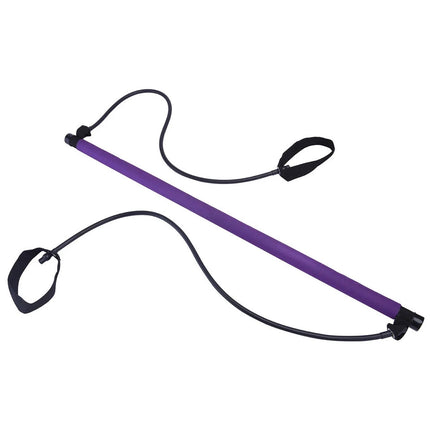 Portable Pilates Bar with Resistance Bands Multifunctional Exercise Toning Stick