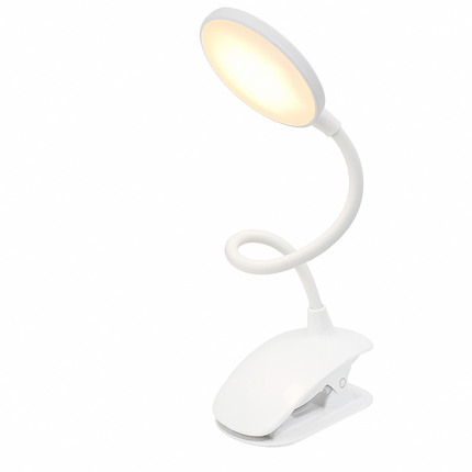 LED Clip Desk Lamp USB Powered Touch Dim 3 Modes Reading Study Bedside Office