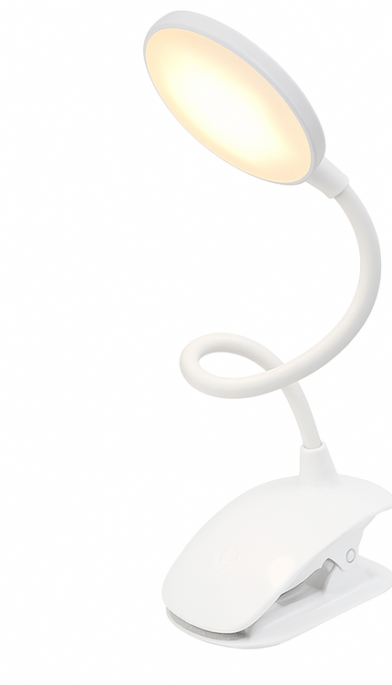 LED Clip Desk Lamp USB Powered Touch Dim 3 Modes Reading Study Bedside Office
