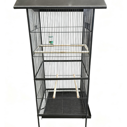 Large Bird Cage With Stand Metal Parrots Macaw Cockatiel Budgie Canary Enclosure