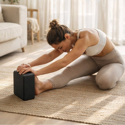 Yoga Gym Blocks Brick Foam Pair Exercise Training Pilates Meditation Anti Slip
