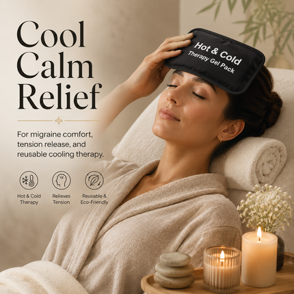 Hot Cold Gel Pack Reusable Unisex Pain Relief For Ankle Knee Migraine SMALL