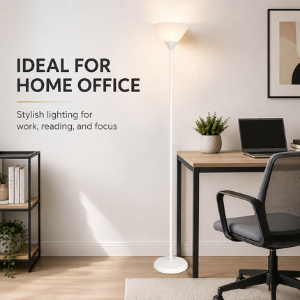Uplighter Floor Lamp Sleek & Modern Standing Tall Lamp for Home Office