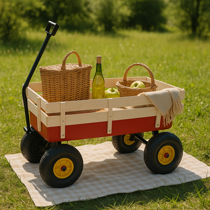 Garden Utility Wagon Cart Gardening Trolley Heavy Duty KidsToy Truck Wheelbarrow
