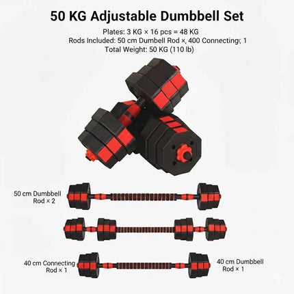 Adjustable Octagonal Dumbbell Set