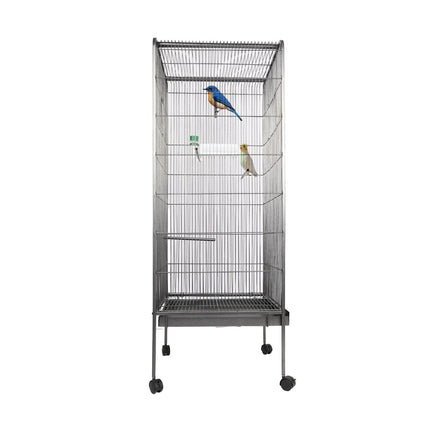 Steel Standing Cage for Cockatiels, Parrots & Pigeons Large Flight Bird Kin