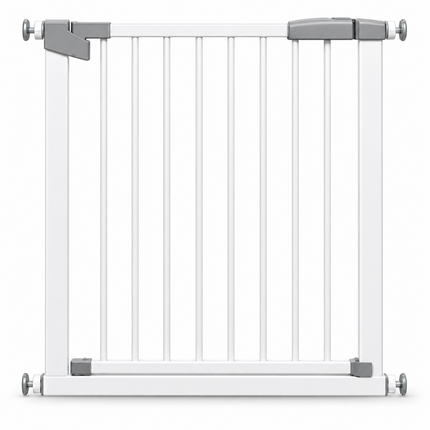 Baby Stair Gate | Pressure Fit Auto-Close Child & Pet Safety Gate – White