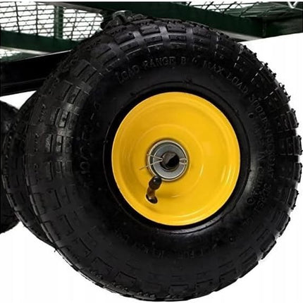 Garden Trolley TRAILER Deluxe High Sided Cart 500kg H Duty Festival Camping LARG