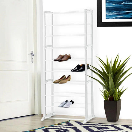 10 Tier Shoe Rack Organizer for 30 Pairs