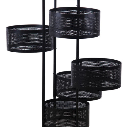 Storage Rack 6 Tier Rotating Kitchen Vegetable Trolley Cart Bathroom Shelf