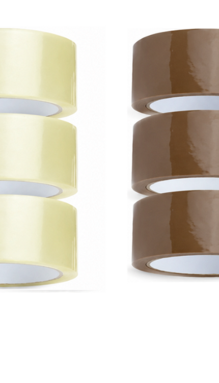 Strong Heavy Duty 48mm X 66mm  Brown, clear