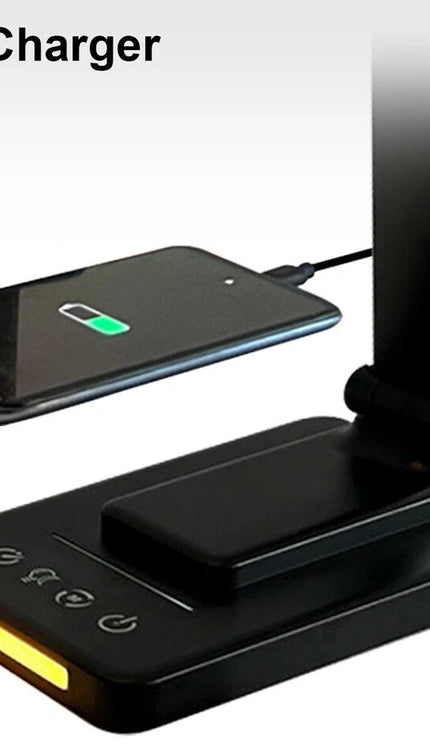 LED Desk Lamp with USB Charging, Night Light & Timer