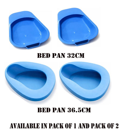Unisex Bed Pan Elderly Disabled Bedridden Patients Spill Resistant Toilet Urinal