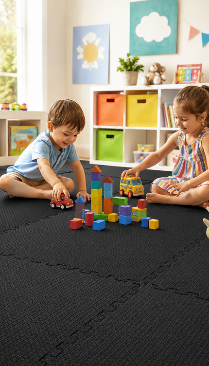 Interlocking EVA Foam Floor Mats 30x30cm Yoga Gym Tiles 18 Pack