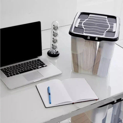 24L Storage Boxes with Lids – 3 Pack