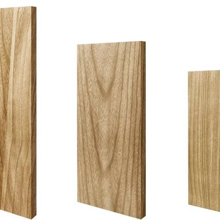 Floating Shelves Set of 3 Wall Mounted Paulownia Wood Storage Display Shelf Kit