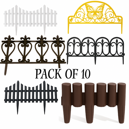 10PCS Garden Border Edging Panels