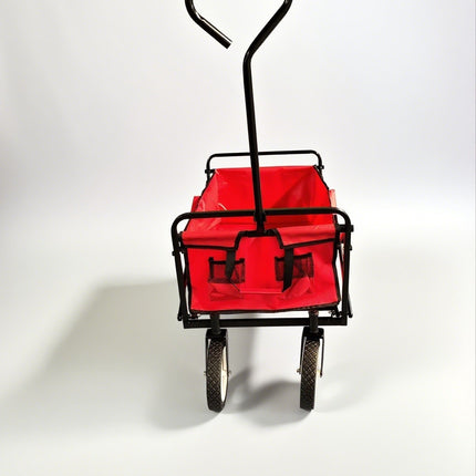Folding Wagon 70KG Collapsible Trolley Cart Wheels for Camping Beach & Garden