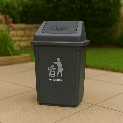 Large Swing Lid Recycling Bin for Kitchen & Home