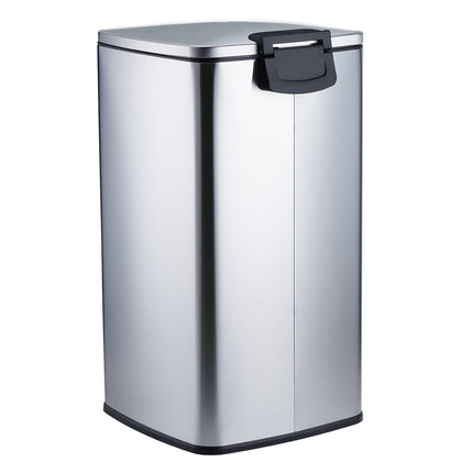 50L Pedal Bin Stainless Steel Removable Inner Bucket Home Office Waste Trash Can