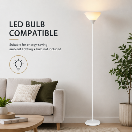Uplighter Floor Lamp Sleek & Modern Standing Tall Lamp for Home Office