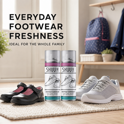 2x Shoe Boot Deodorant Spray Odour Remover Footwear Freshener Neutraliser 250ml
