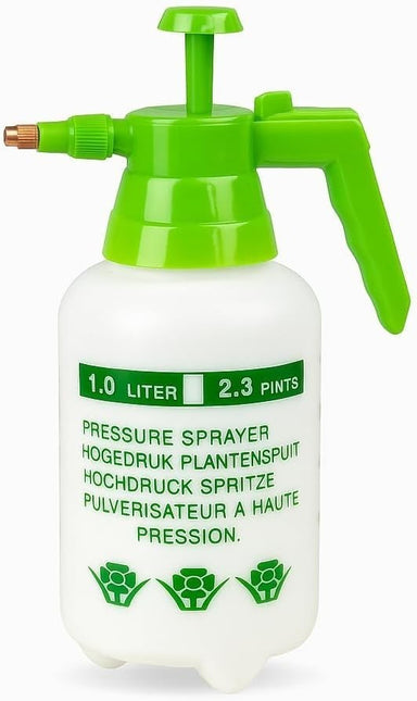 Pack of 2 – 1L Hand Pump Garden Pressure Sprayer Portable Weed & Chemical Bottle