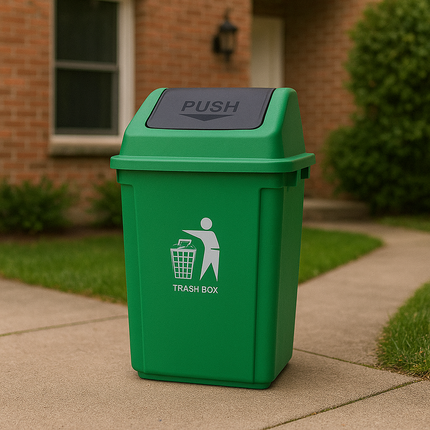 Large Swing Lid Recycling Bin for Kitchen & Home