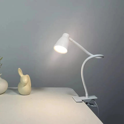 LED Desk Lamp Clip-On 3W Flexible Reading Light Eye Care 10-Level Brightness