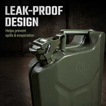 Metal Jerry Can 5L 10L 20L & Spout Heavy Duty Petrol Diesel Storage Container