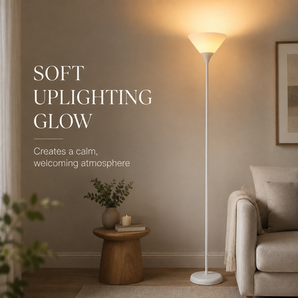 Uplighter Floor Lamp Sleek & Modern Standing Tall Lamp for Home Office