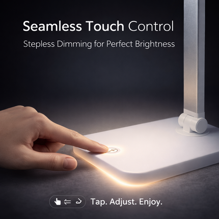 LED Desk Lamp with USB Dimmable Home Office Touch Reading Table Study Light