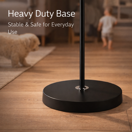 Floor Lamp Black Dual Heads E27 Reading Home Modern Rotating Adjustable Light