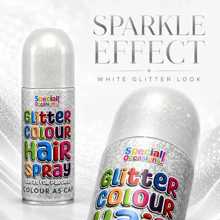Temporary Hair Colour Spray 200ml Washable Glitter & Classic Dress Party Colours