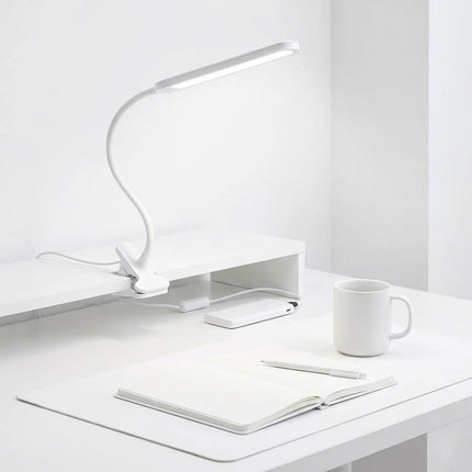 Desk Lamp LED Clip Flexible  On USB Powered Reading Study Night Light Silver