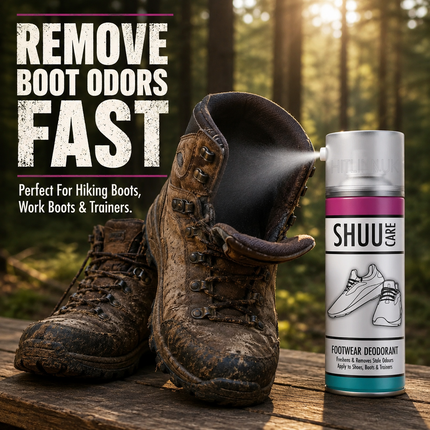 2x Shoe Boot Deodorant Spray Odour Remover Footwear Freshener Neutraliser 250ml