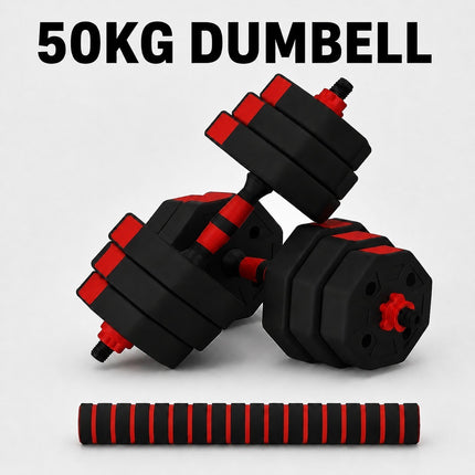 Dumbbells 50KG Adjustable Octagonal Power Training Set