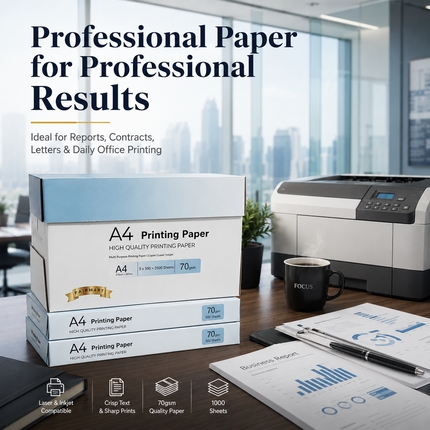 A4 Printer Paper 70gsm 80gsm Home Office Inkjet Laser Printer Copiers Reams