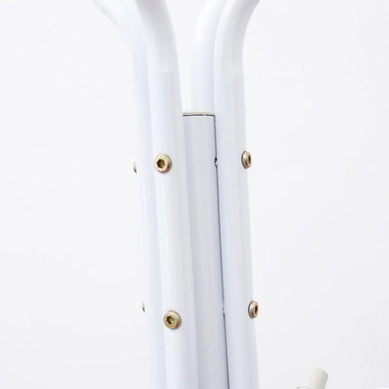 12-Hook Metal Coat Rack Stand Tree for Hats, Clothes, Umbrellas & Accessories