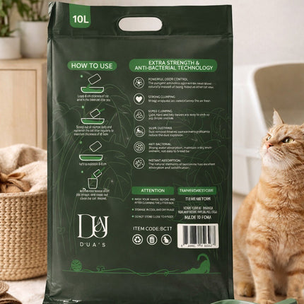 Bentonite Cat Litter Clumping Unscented Dust Free Odour Control 10L 20L 30L