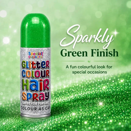 Temporary Hair Colour Spray 200ml Washable Glitter & Classic Dress Party Colours