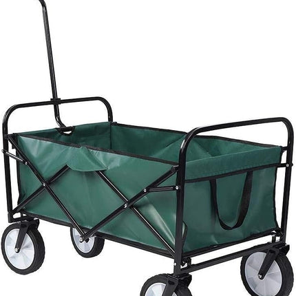 Collapsible Folding Wagon Trolley Cart 80kg On Wheels Festival Camping & Garden