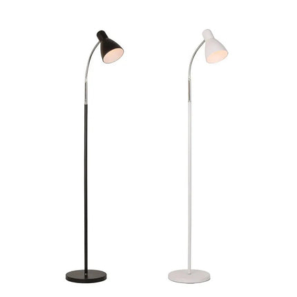 Metal Floor Lamp with Adjustable Neck & Heavy Base, Perfect for Reading & Office