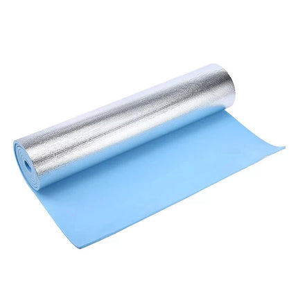 Yoga Camping Mat 6mm EVA Foam Roll Up Waterproof Insulated Foil Exercise 180x50