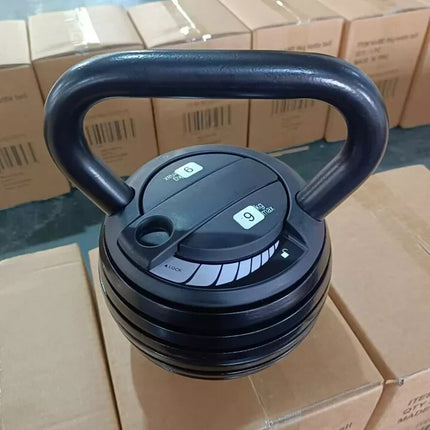 Adjustable Kettlebell Weight Set Exercise Home Gym Fitness Workout 9Kg