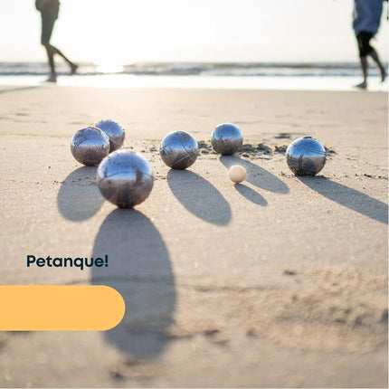 French Boules Petanque Balls Set Chrome Steel Outdoor Game with Carry Case