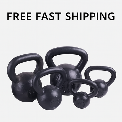 Cast Iron Kettlebell 4KG–20KG Strength Training Home Gym Fitness Weight Lifting